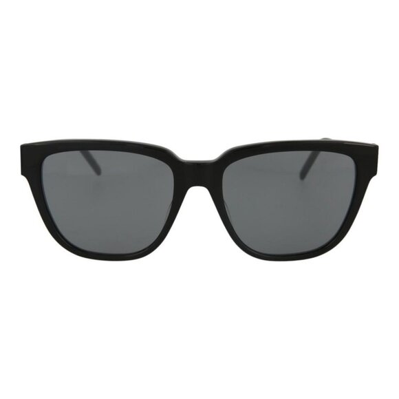 Saint Laurent Womens Cat Eye Black Silver Fashion Designer Eyewear - Picture 1 of 4